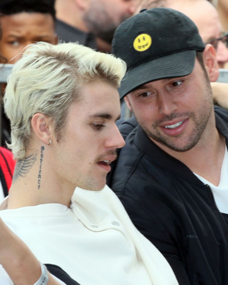 Scooter Braun with Justin Bieber, his biggest success