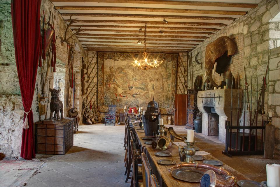 The grand dining hall at Chillingham