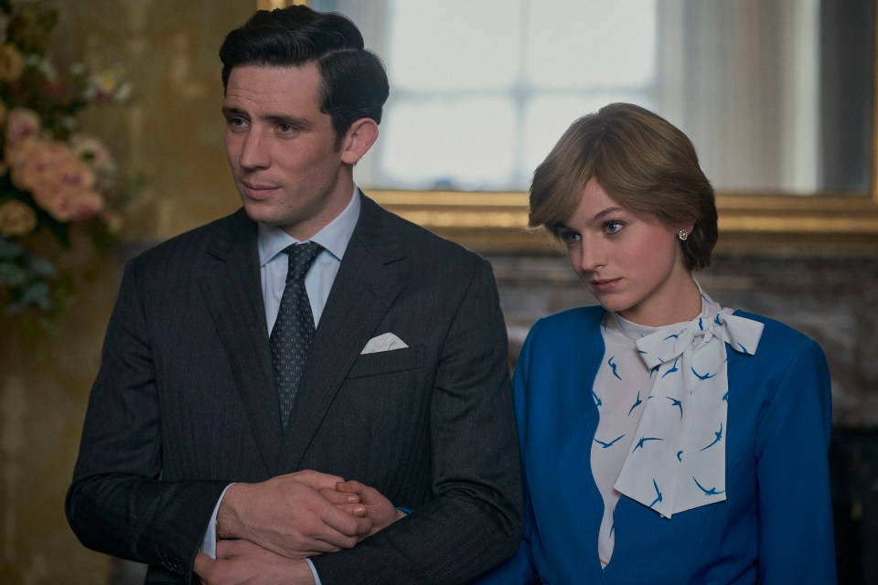 Josh O'Connor and Emma Corrin take on the roles of Prince Charles and Princess Diana in The Crown