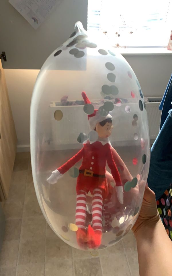 Sapphire had tried to use a balloon initially but found it was much easier to slip the elf inside a condom