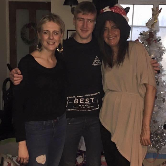 Emma, from Leeds, is pictured with Daniel and her daughter Chelsea