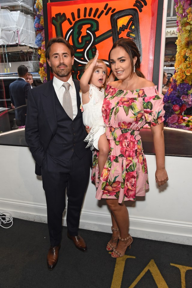 Tamara Ecclestone is seen here with her husband Jay Rutland