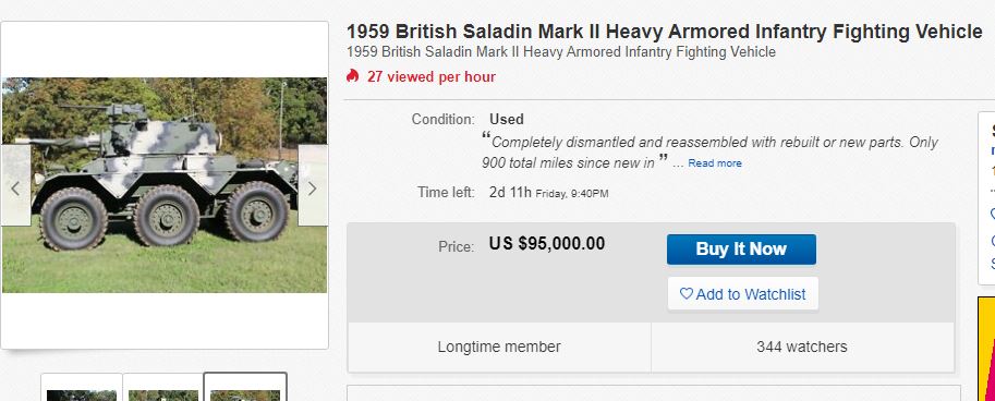 British buyers should beware as they will have to obtain the appropriate firearms certificates and pay the shipping costs