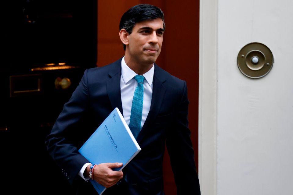 Rishi Sunak leaving Downing Street this morning