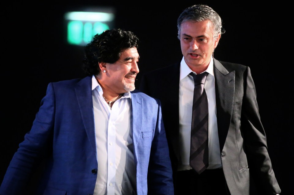 Jose Mourinho has hailed Diego Maradona as a footballer but also as a person