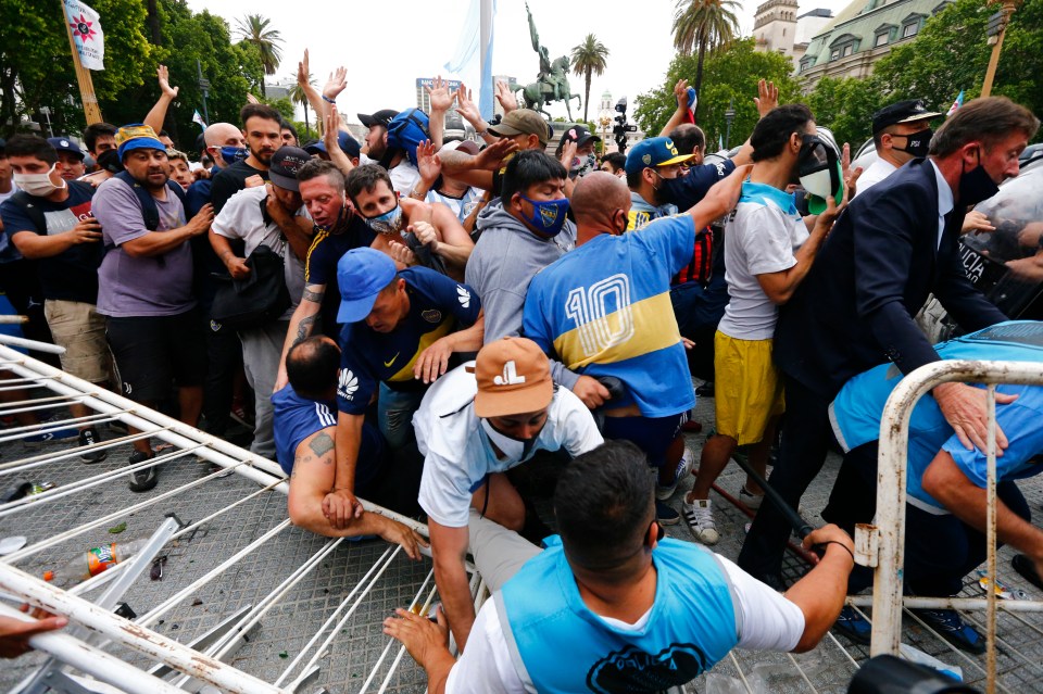 Grief and passion boiled over followed the death of Diego Maradona aged 60