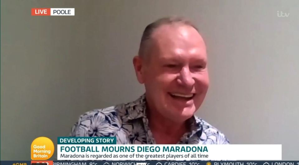 Paul Gascoigne joked about Peter Shilton's role in the Hand of God