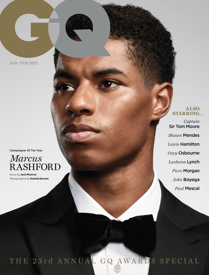 The Man United ace picked up GQ magazine’s Campaigner of the Year award