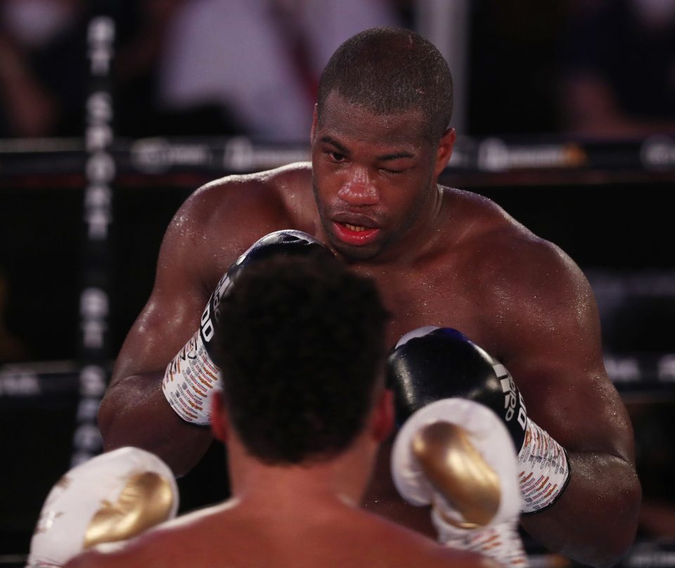 Daniel Dubois suffered an eye injury against Joe Joyce in 2020