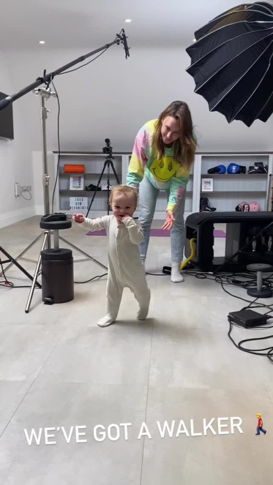 Marley, 10 months, has just started walking