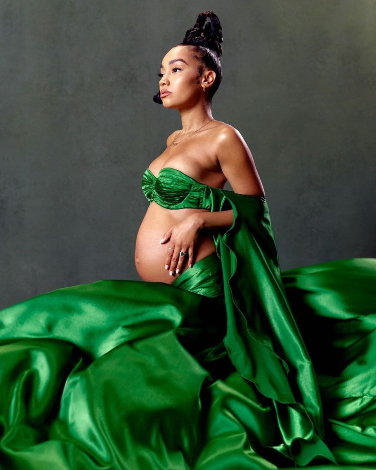  Leigh-Anne is pregnant with he first child