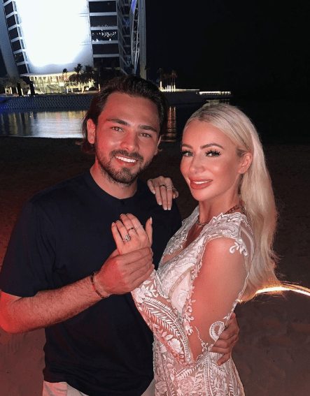 Olivia and Bradley got engaged in Dubai last year