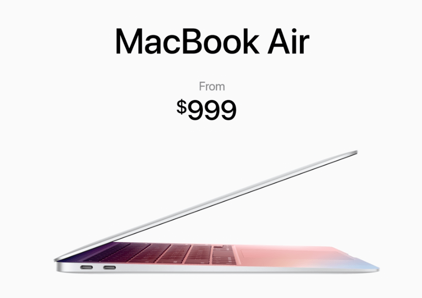 The MacBook Air starts at $999 – and runs on the new M1 chip