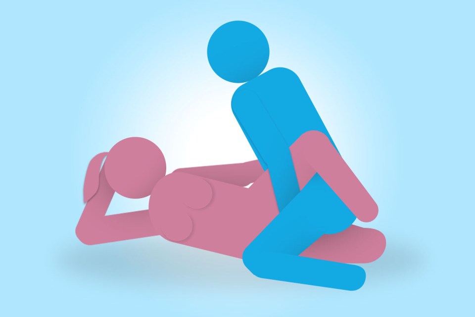 The Pretzel-dip position will leave you both feeling satisfied