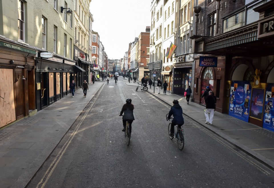 Streets in central London were uncharacteristically empty on the first weekend of the lockdown