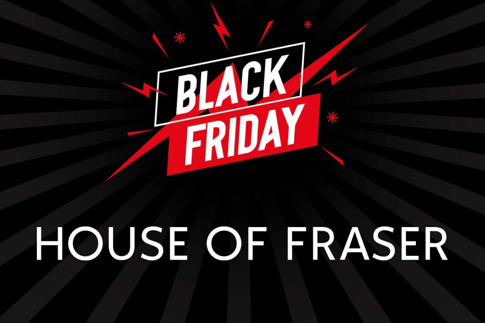  Expect big discounts across a range of products in the Black Friday House of Fraser sale 2021