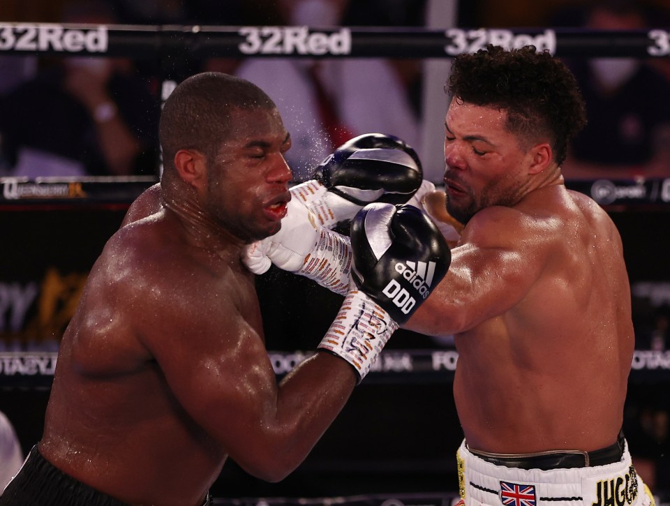 Joe Joyce scored a shock win after targeting Dubois' left eye throughout the fight