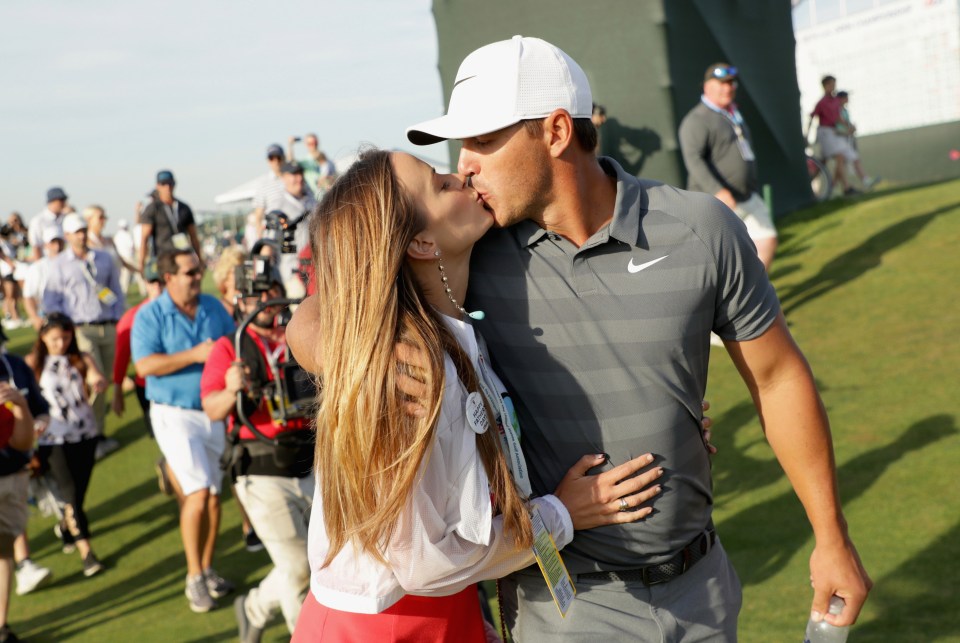 The duo have rarely been shy to lock lips on the course before