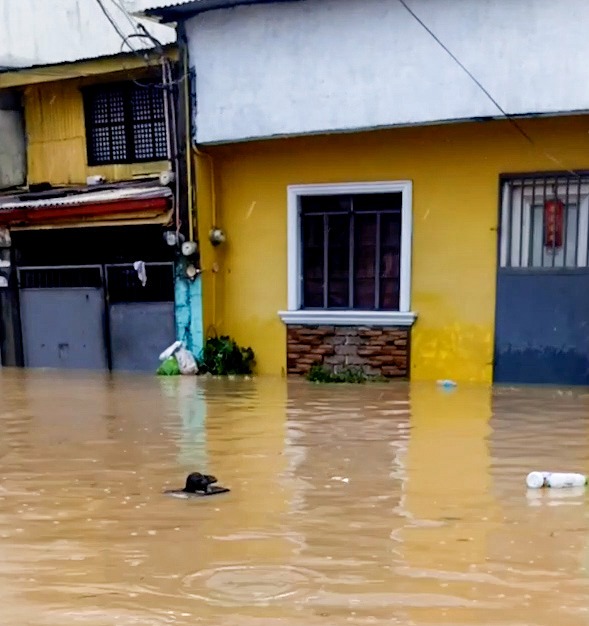 The floodwater has subsided in Manila, where rescue teams are working to reach stranded residents