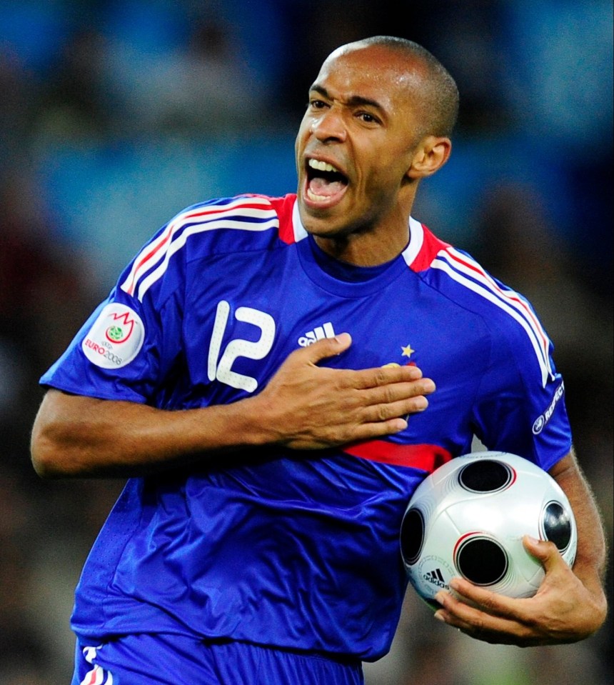 Henry managed 51 international goals for Les Bleus in 123 caps