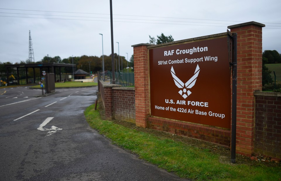 The crash unfolded in August last year outside RAF Croughton