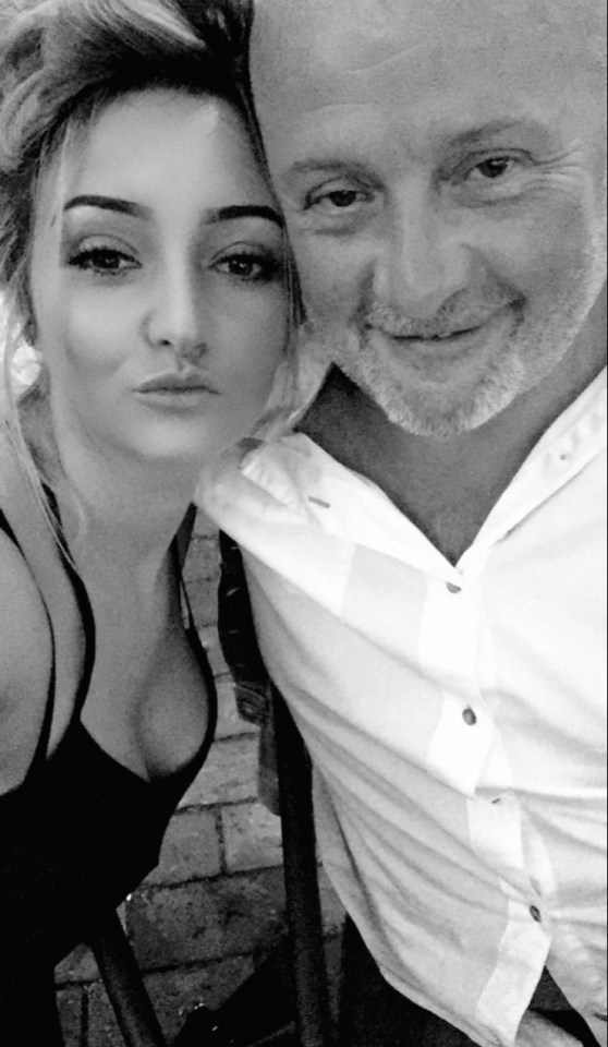 Danielle pictured with her dad John before he died of skin cancer