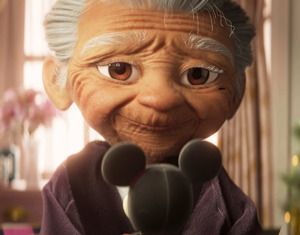 The Mickey Mouse toy symbolises the grandmother's relationship with her granddaughter 