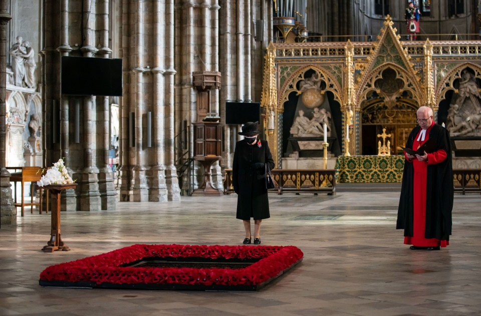 The Queen requested the visit after being told she could not attend Armistice Day services because of Covid