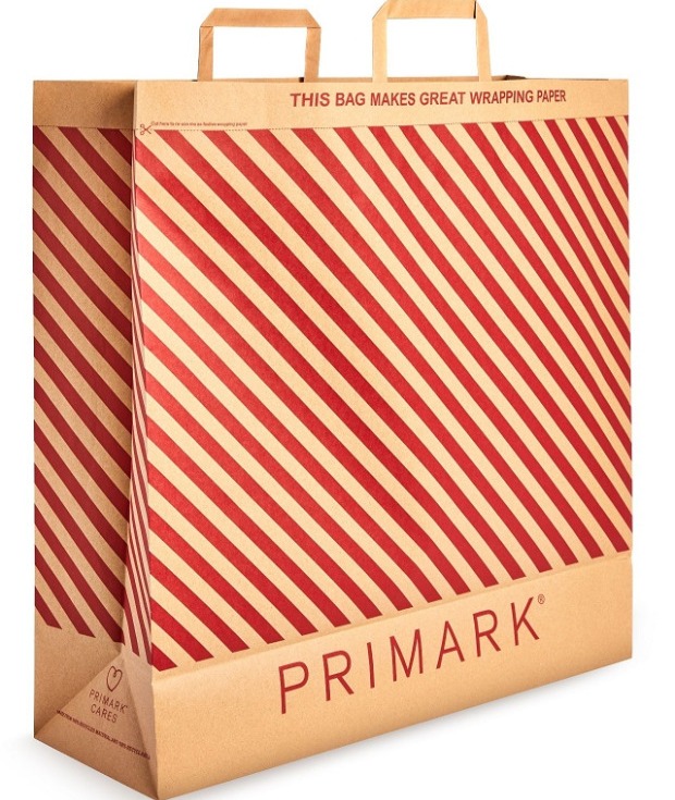 This year Primark's paper bags double up as wrapping paper 