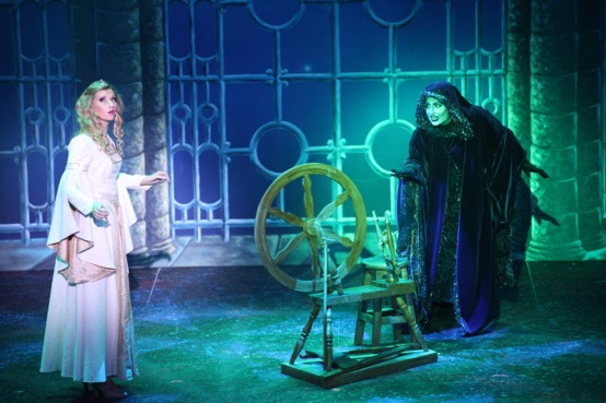 Charlie Griffiths plays the evil Carabosse, luring Rebecca Lake’s Aurora to an enchanted encounter