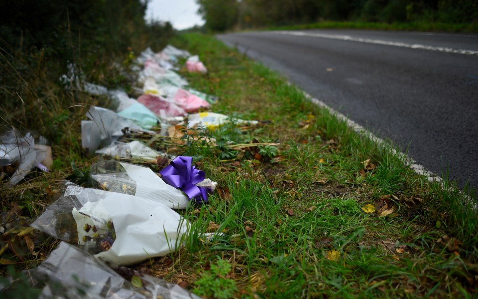 Tributes were left for the teen after the fatal crash