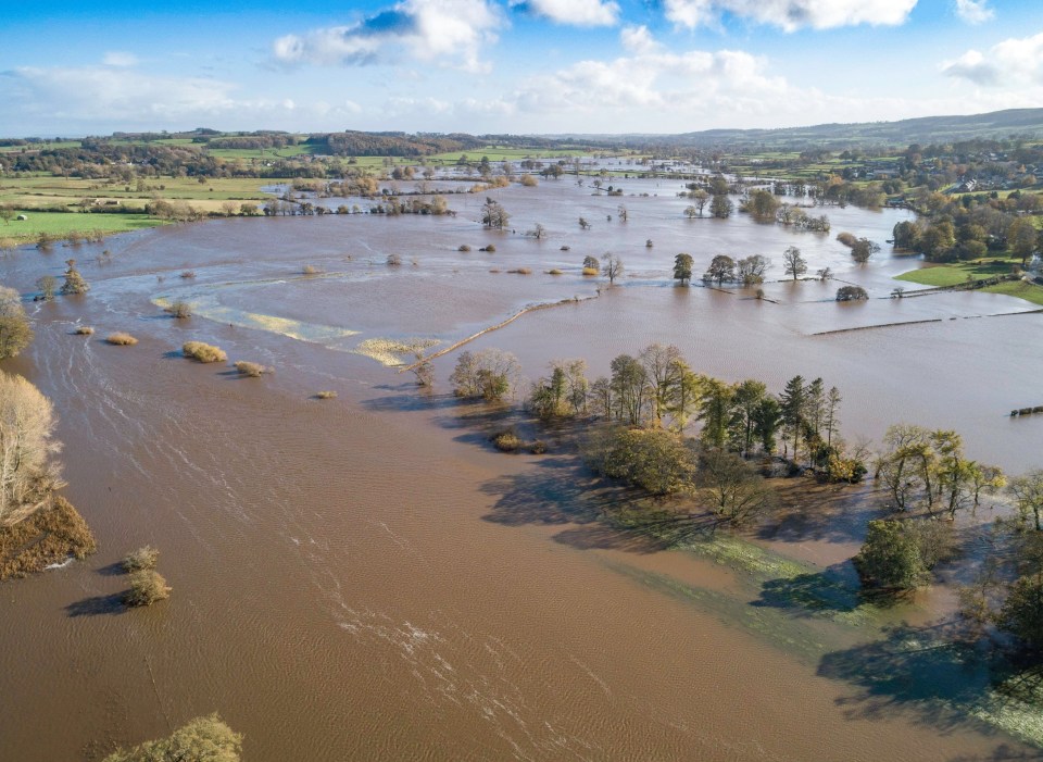 Flooding today in Masham, Ripon on the edge of the Yorkshire Sales National Park