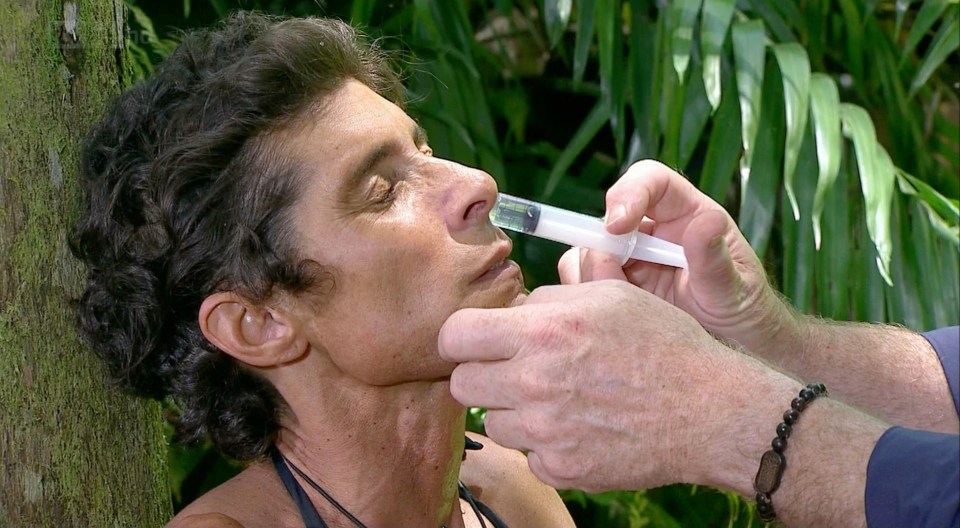 Fatima Whitbread had to have a cockroach flushed out of her nose after it crawled up her nostril during a challenge