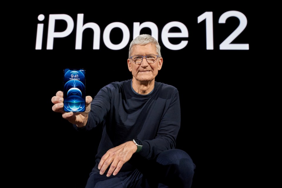 Tim Cook showed off the new iPhones last month