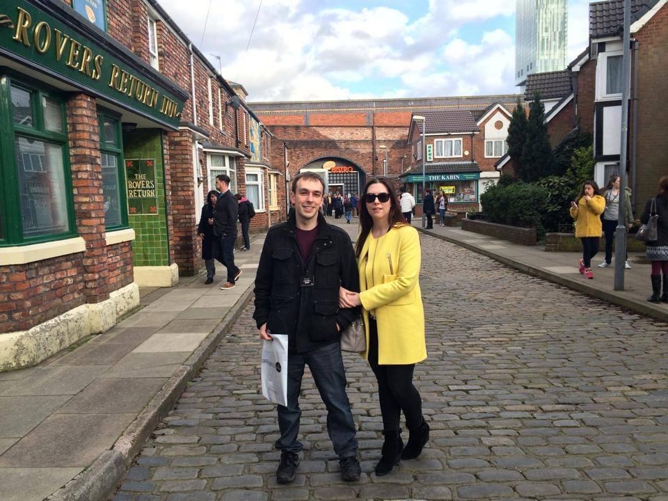 Walking along the cobbles in real life was Gemma's dream