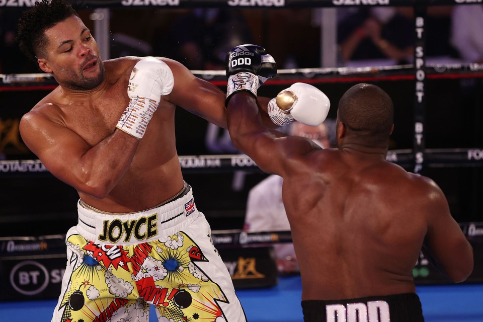 Daniel Dubois had some good moments early on, but was hindered by an eye injury