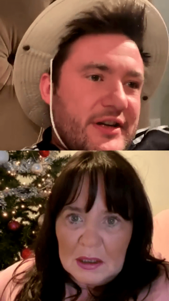 Coleen Nolan looked momentarily shocked by her son's comment