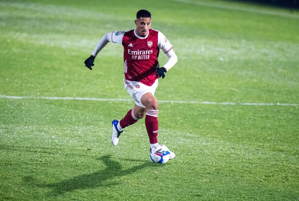 Saliba has been limited to reserve football at Arsenal