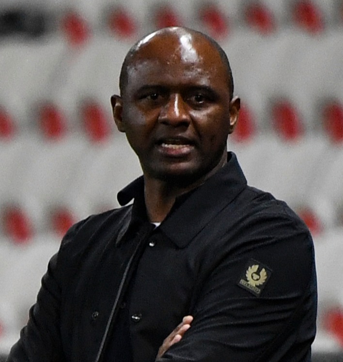 Patrick Vieira is the man in charge at Nice but faces competition from Saint-Etienne