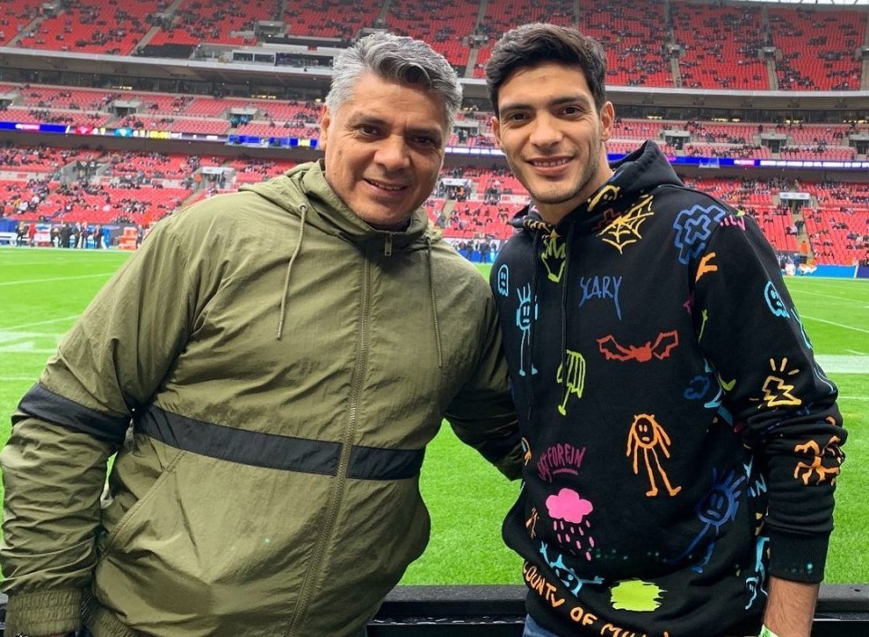 Raul Jimenez's dad has hailed doctors who worked on the Wolves star's fractured skulls