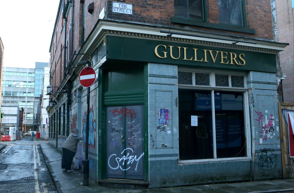 The hospitality industry has been hit hard by Covid-19. Pictured is a closed pub in Manchester