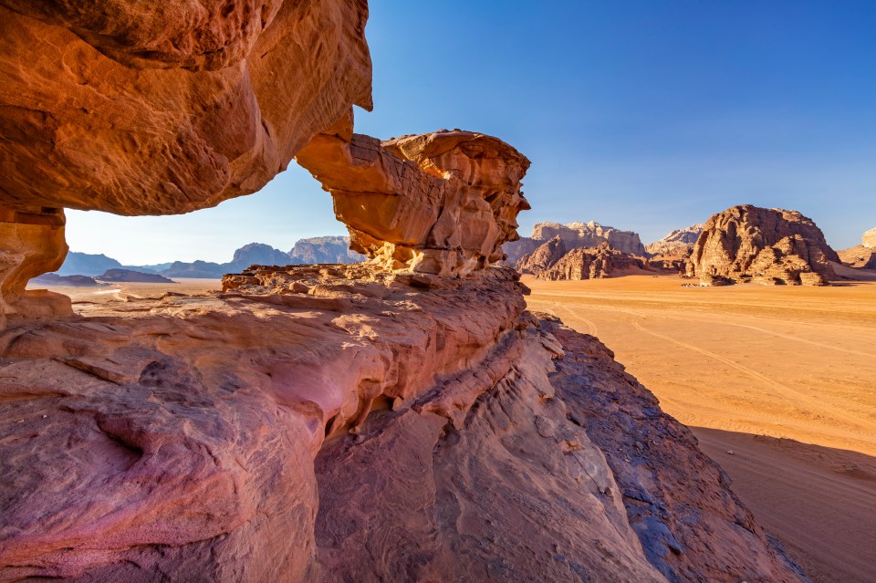 Jordan’s protected desert Wadi Rum AKA the Valley of the Moon