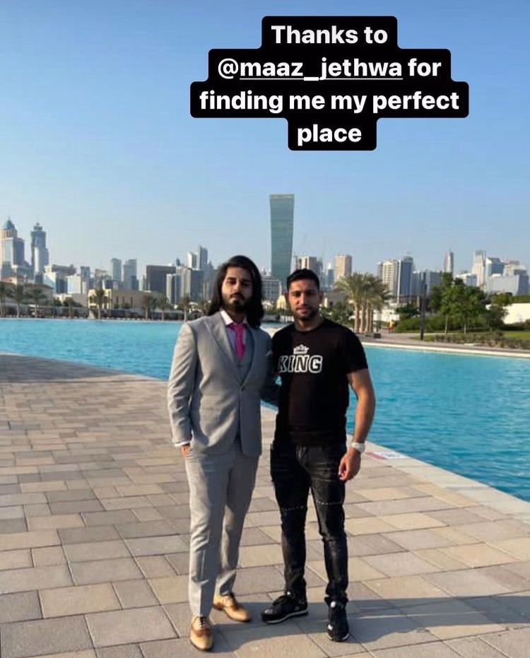 Khan thanked friend Maaz Jethwa for finding his ‘perfect place’