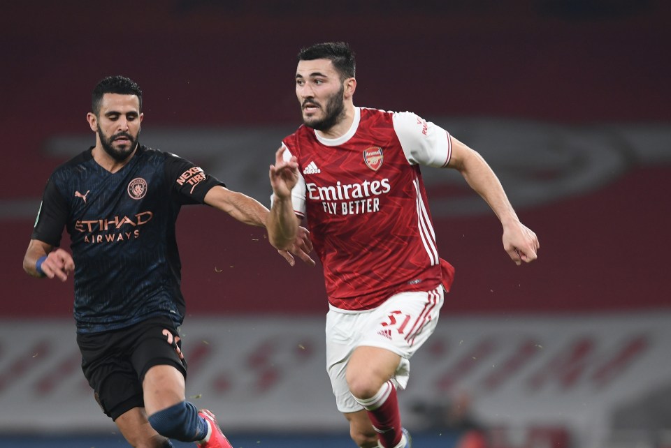 Sead Kolasinac has appeared only nine times this season