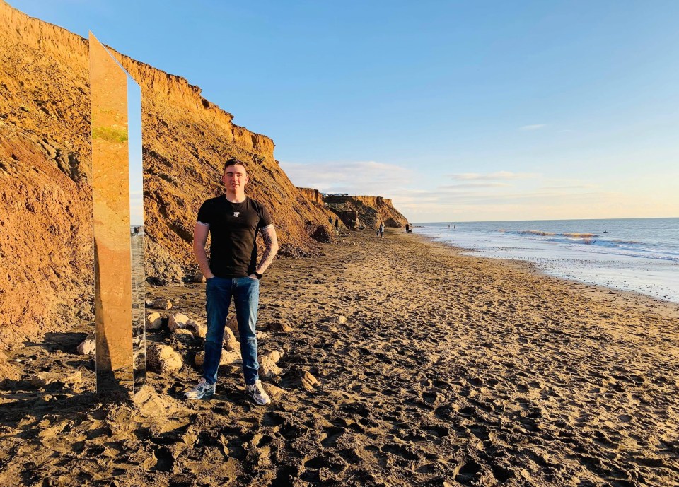 Residents were left baffled when the structure appeared at the bottom of a sheer cliff