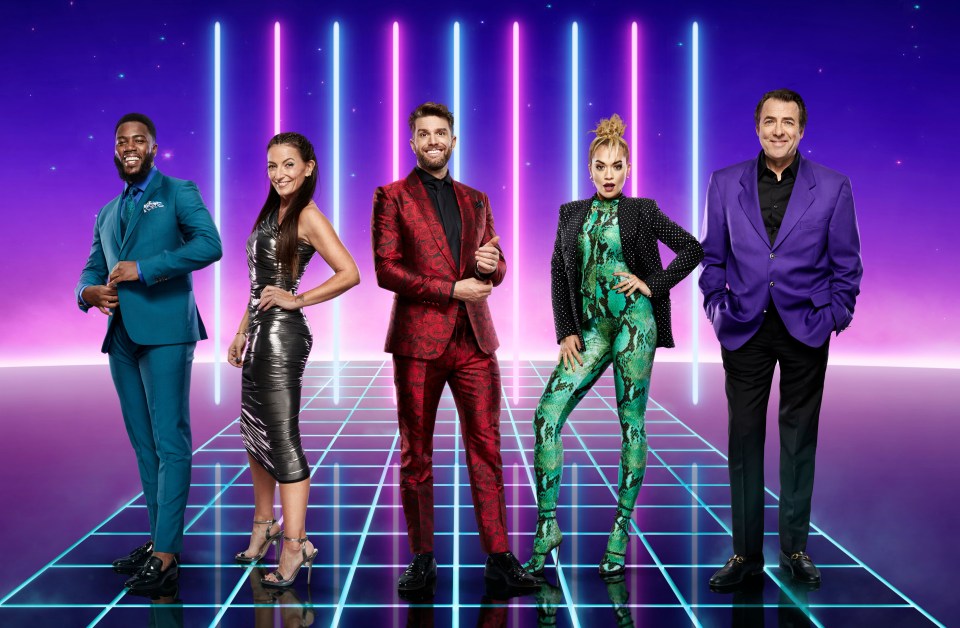 The Masked Singer is hosted by Joel Dommett with Mo Gilligan, Davina McCall, Rita Ora and Jonathan Ross on the panel