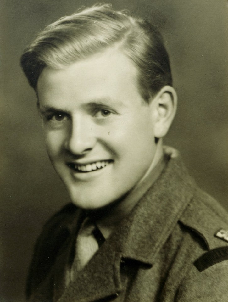 David Cornwell aged 19 after joining the Intelligence Corps of the British Army