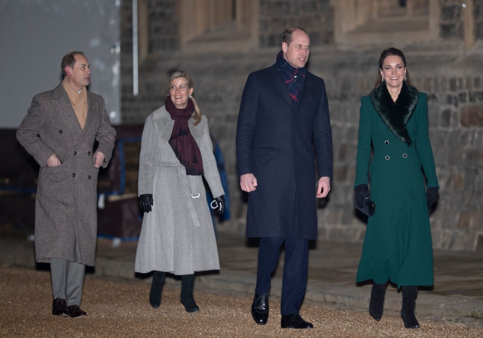 Prince Edward, Sophie, Countess of Wessex, met with Prince William and the Duhcess of Cambridge at Windsor Castle this week