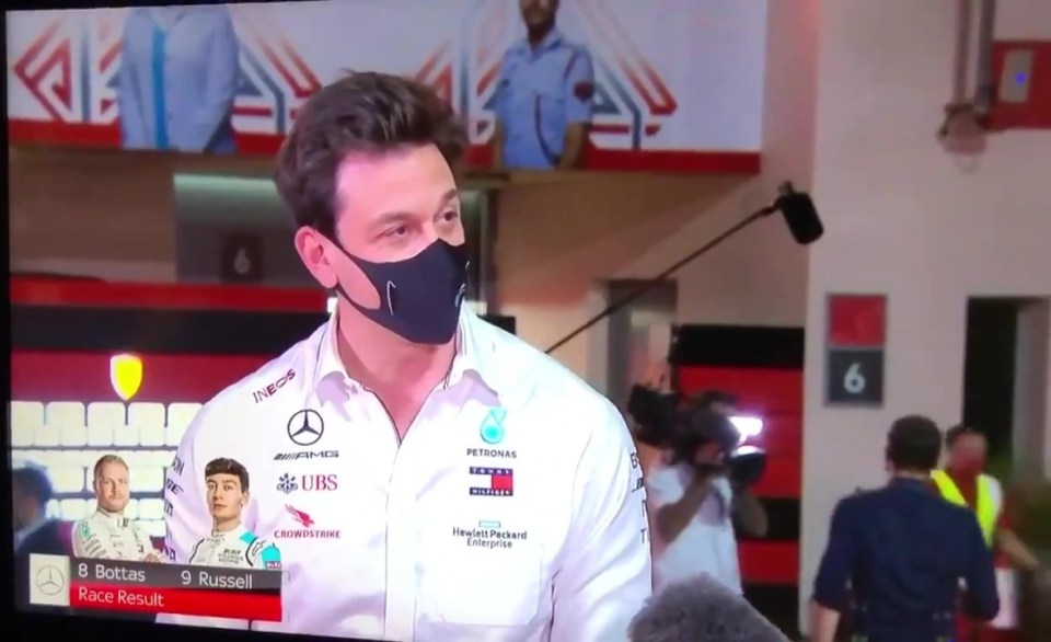 Toto Wolff swore live on air to describe Mercedes' performance