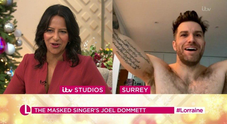 Joel Dommett made it on air by the skin of his teeth just before Lorraine ended